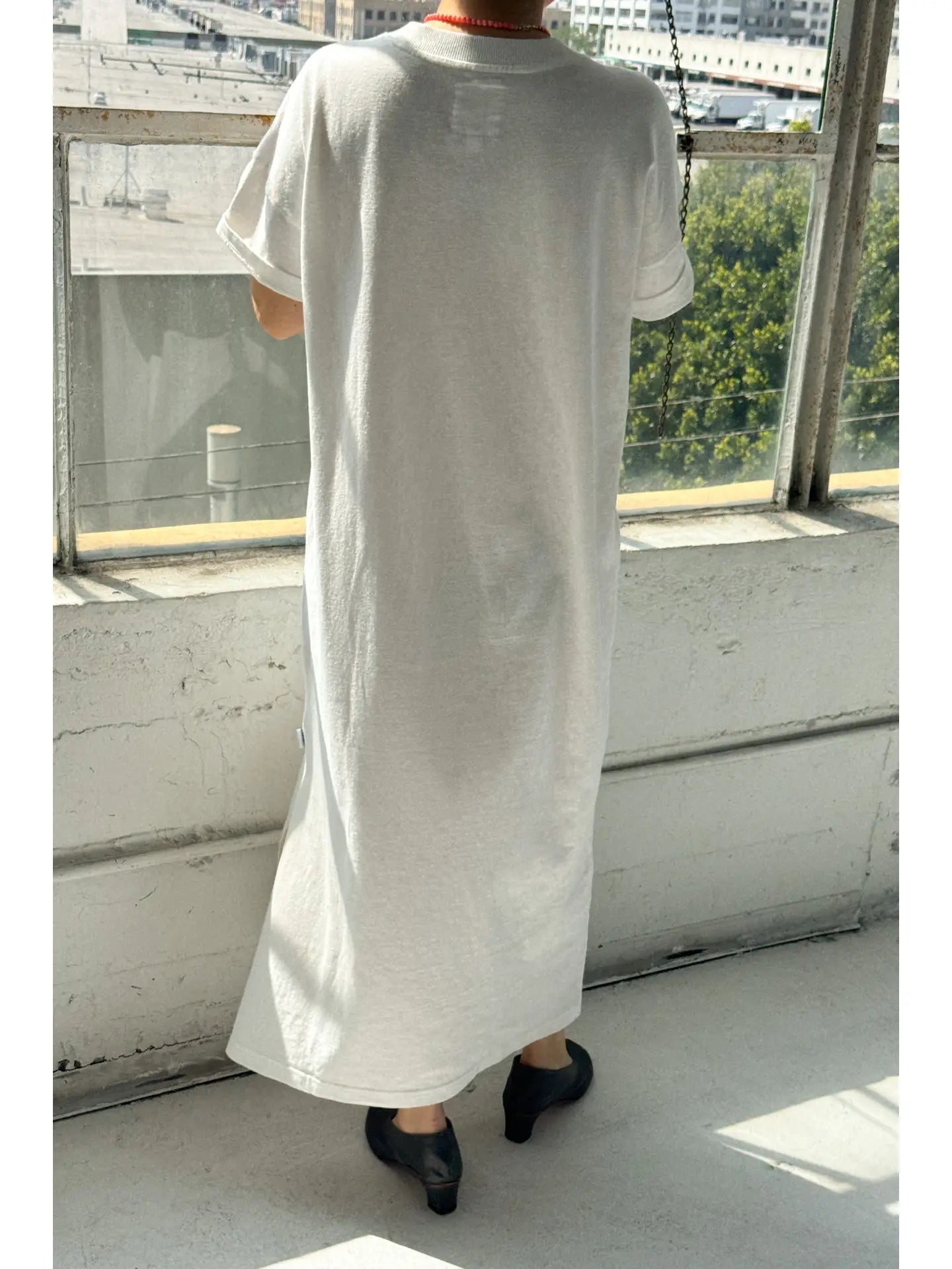Her Dress In White Cotton