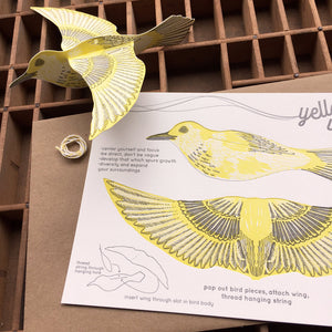 Warbler Pop-Out Card