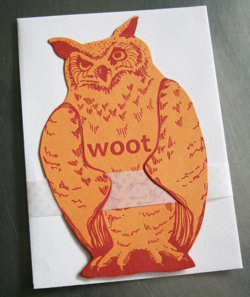 Woot Owl Card