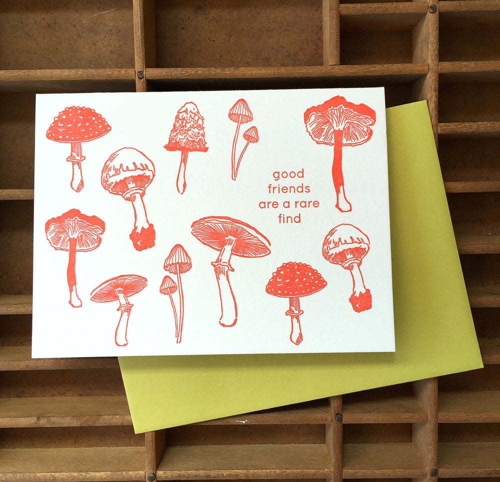 Mushroom Friendship Card
