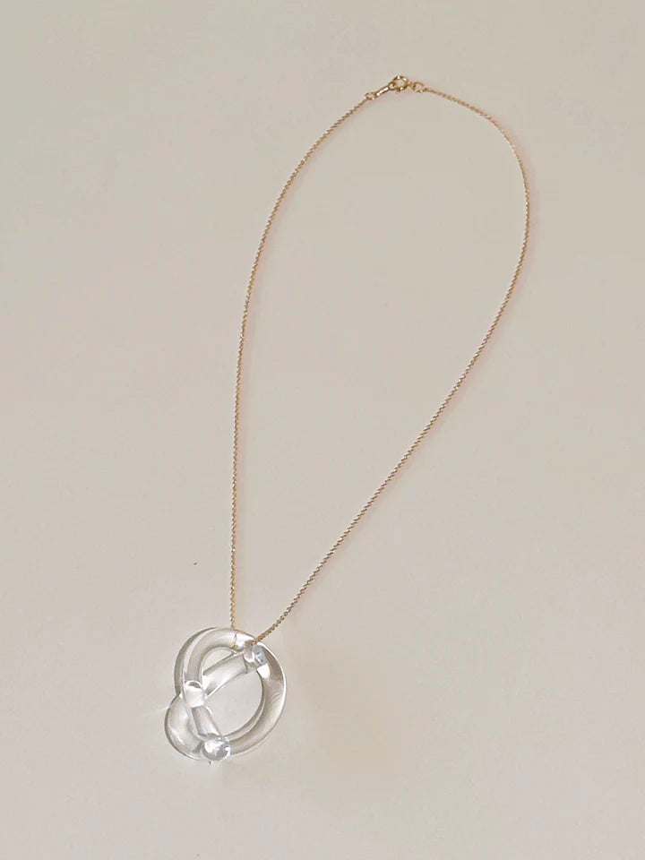 Knot Necklace With Silver Chain