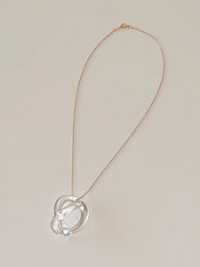 Knot Necklace With Silver Chain