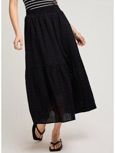 Madrid Skirt In Black Eyelet