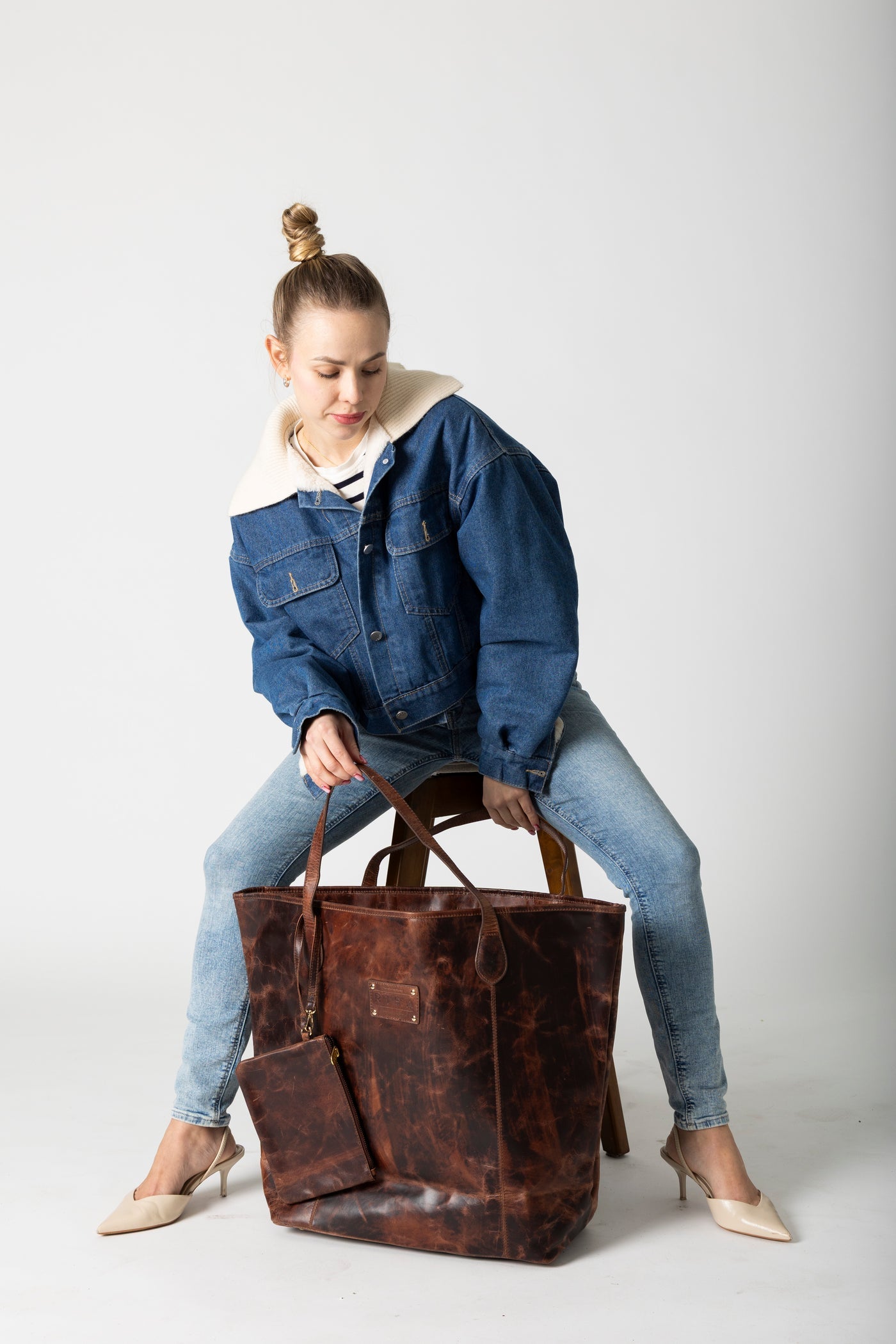 Rachel Leather Travel Tote