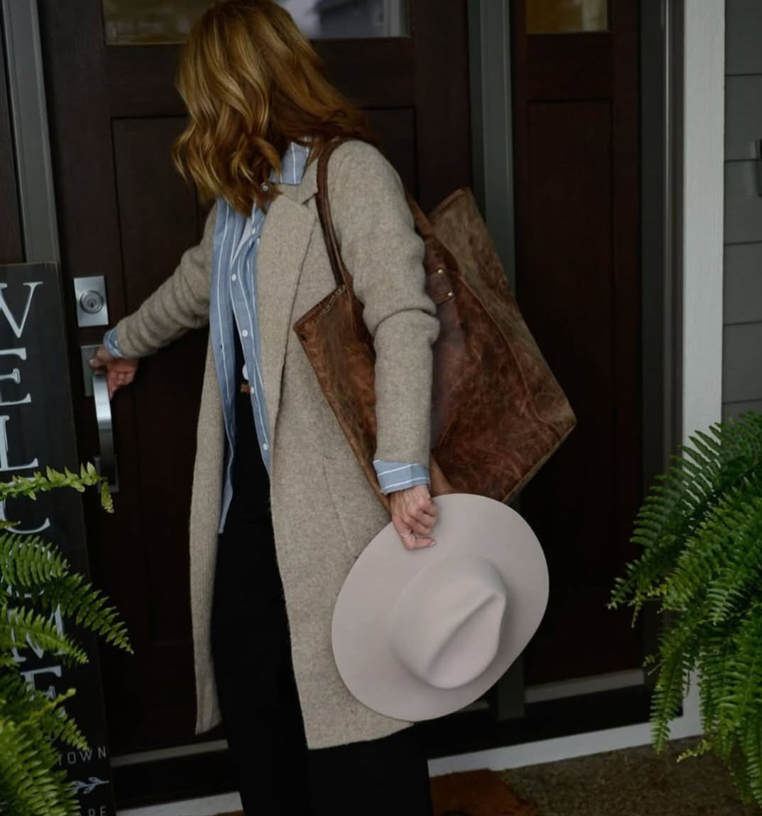 Rachel Leather Travel Tote