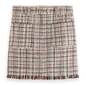 Boucle Tweed High Rise Mini Skirt