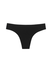 Seamless Low Mid Thong In Black