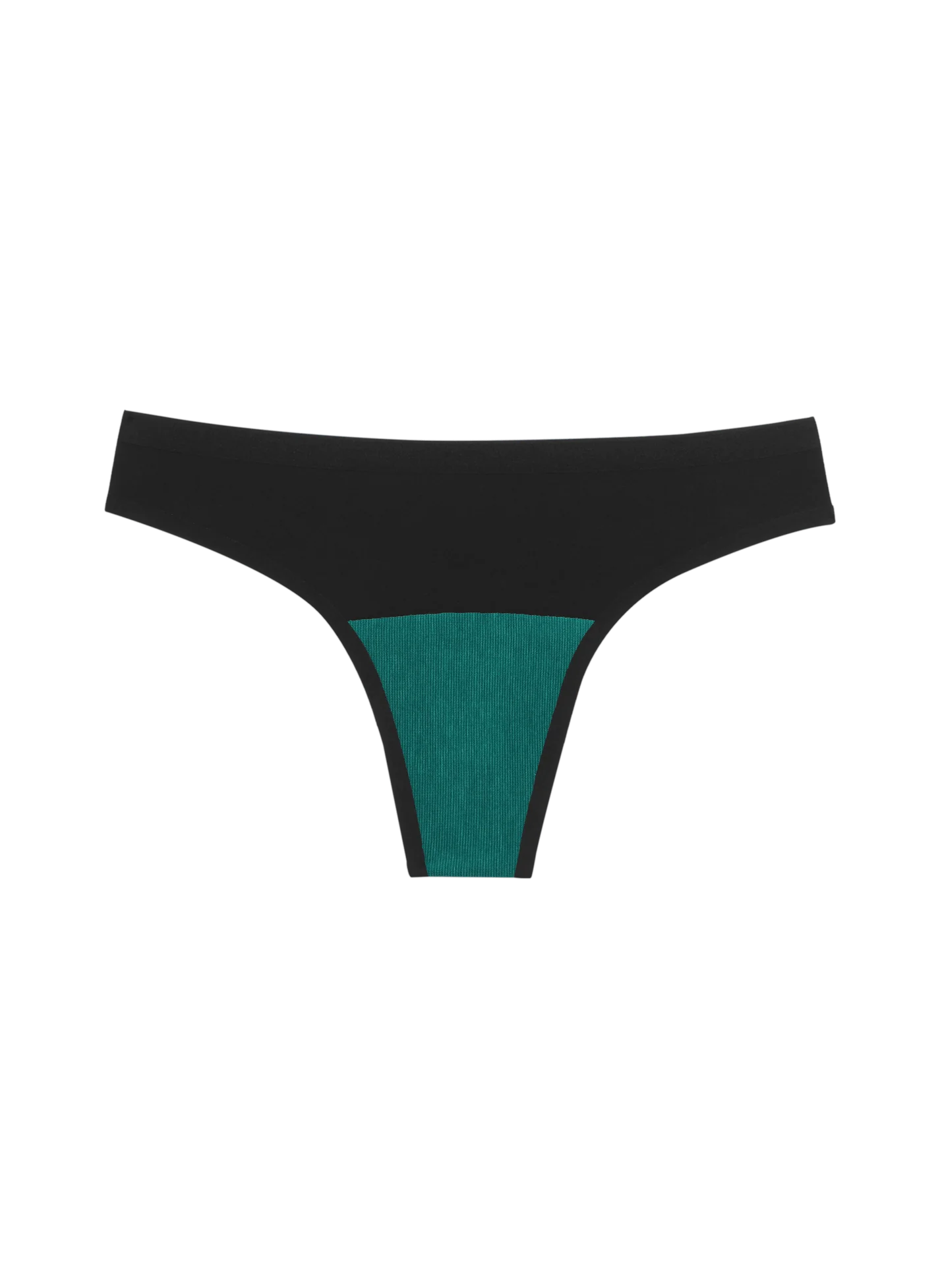 Seamless Low Mid Thong In Black