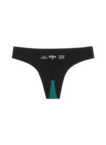 Seamless Low Mid Thong In Black