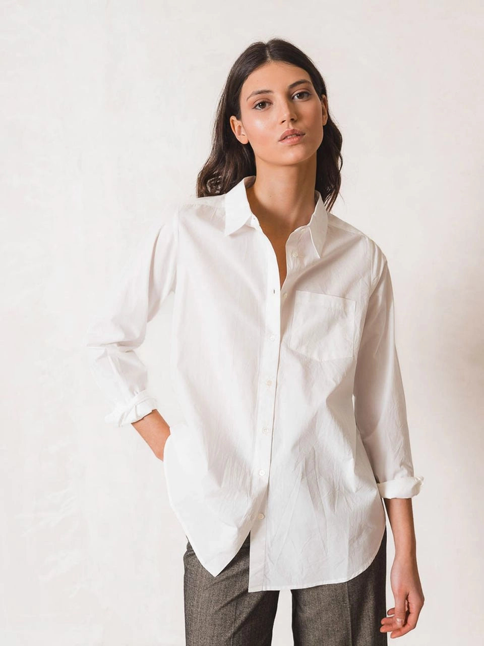 The Essential Poplin Shirt In White
