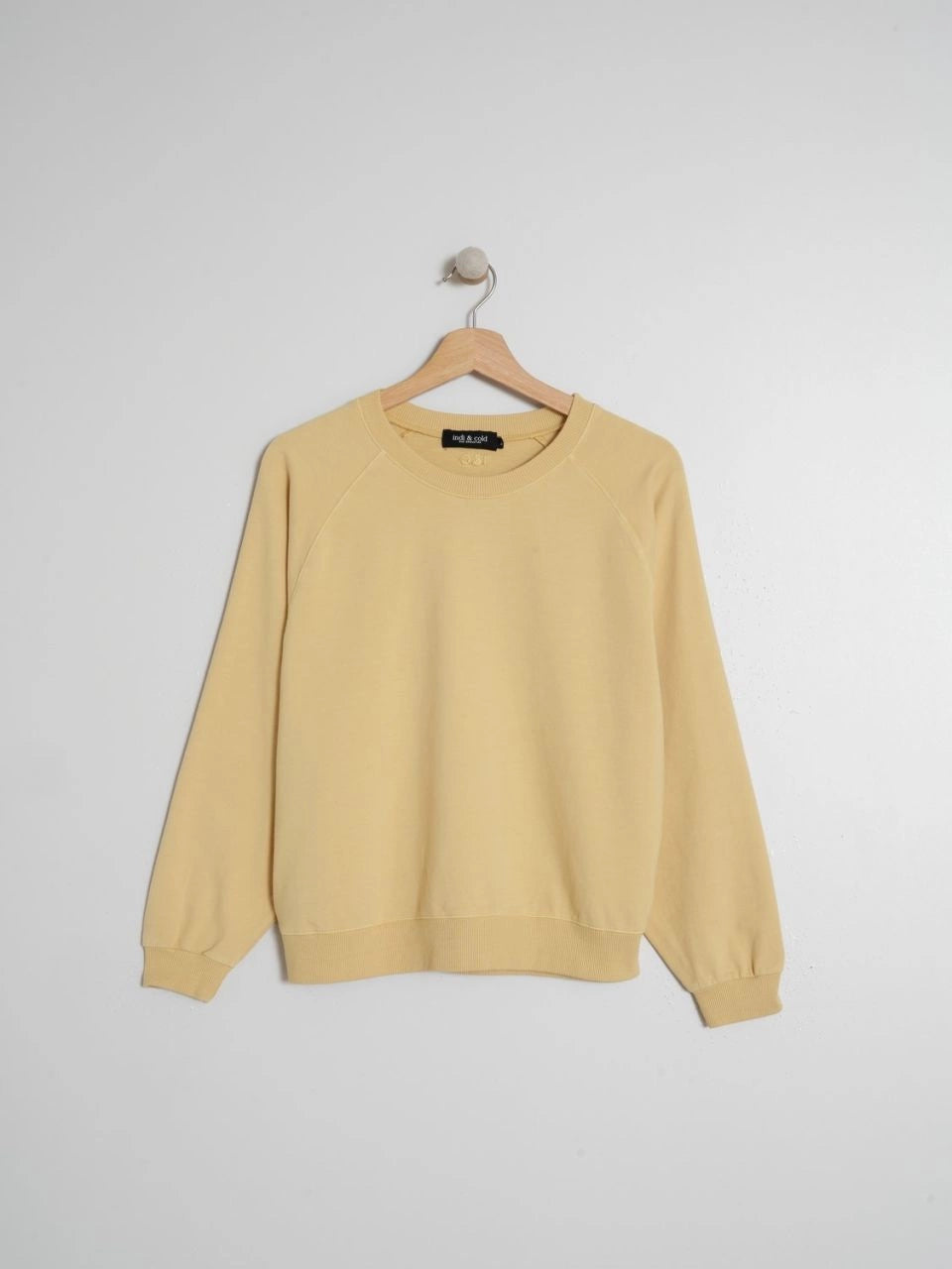 Organic Cotton Sweatshirt In Corn Yellow