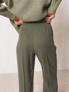 Flare Suit Trouser In Green