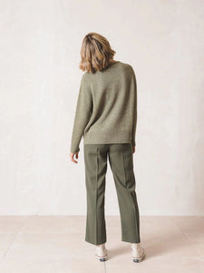 Flare Suit Trouser In Green