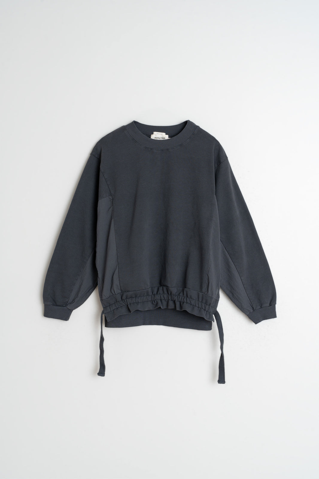 Cotton Terry Looped Sweatshirt In Antracita