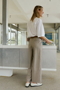 Cotton Drop Sleeve T-Shirt In White