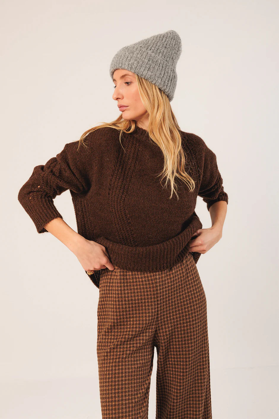 James Culottes In Chocolate Brown