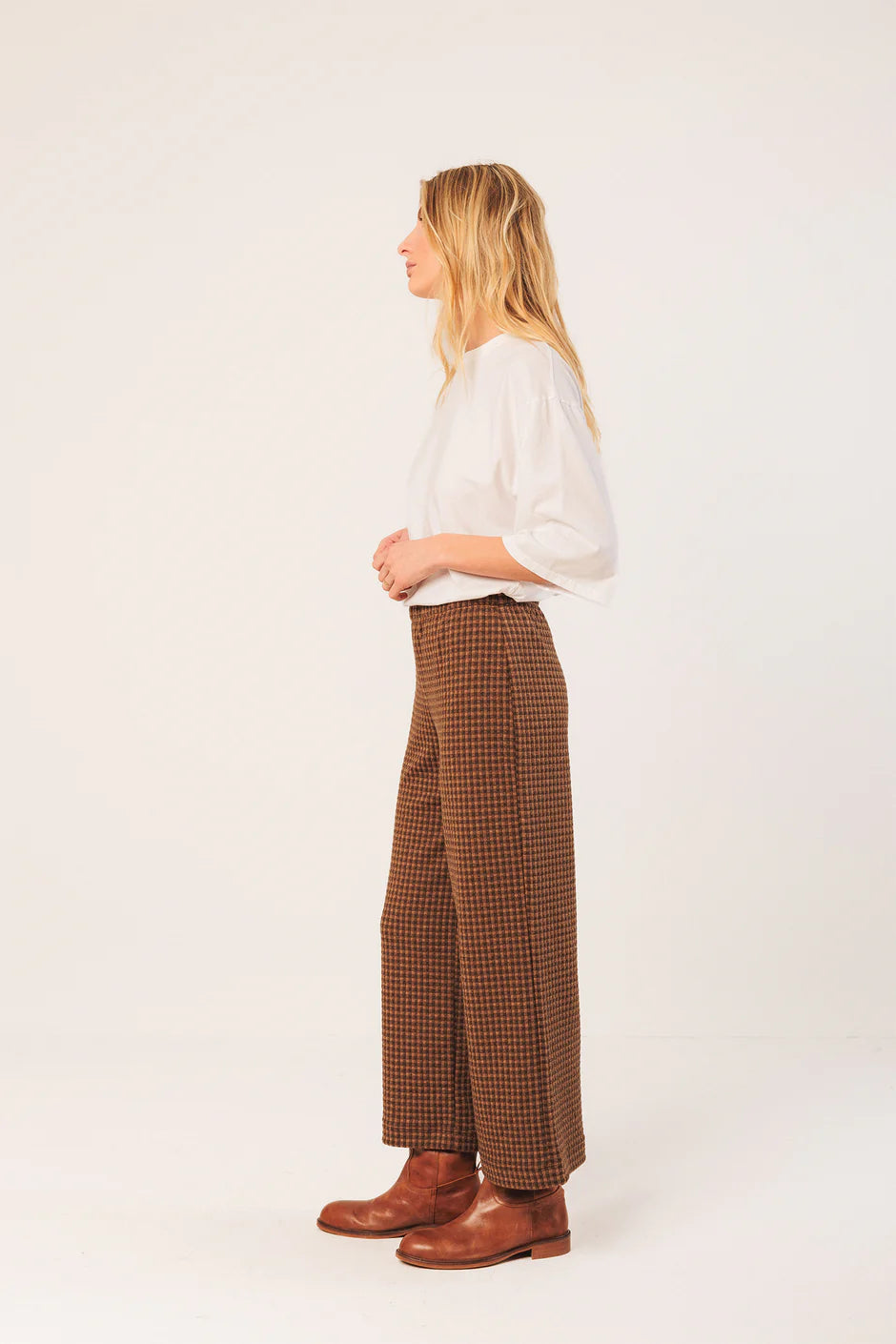 James Culottes In Chocolate Brown