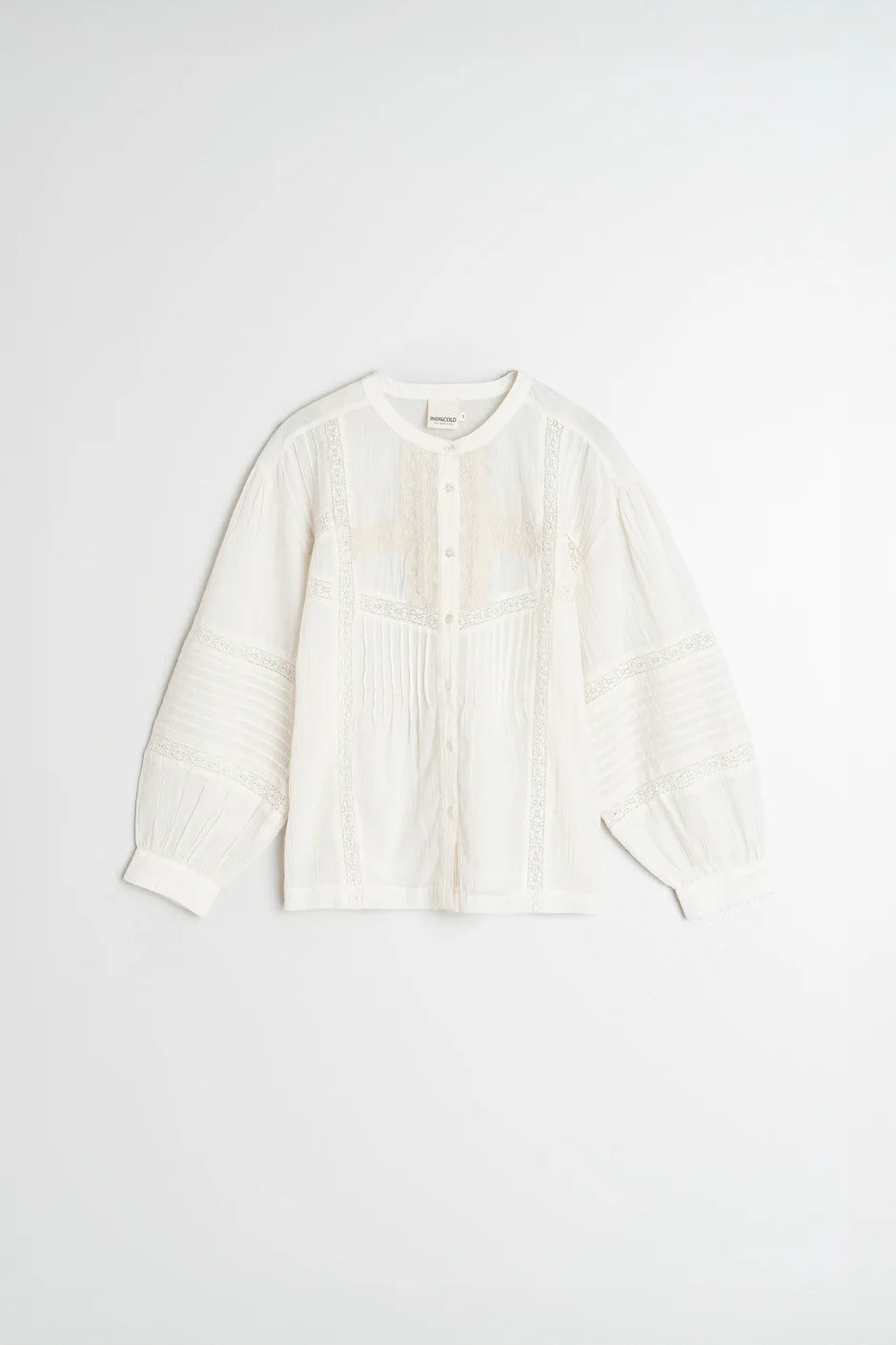 Embroidered Blouse In Ivory