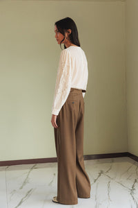 Romantic Embroidered Blouse In White