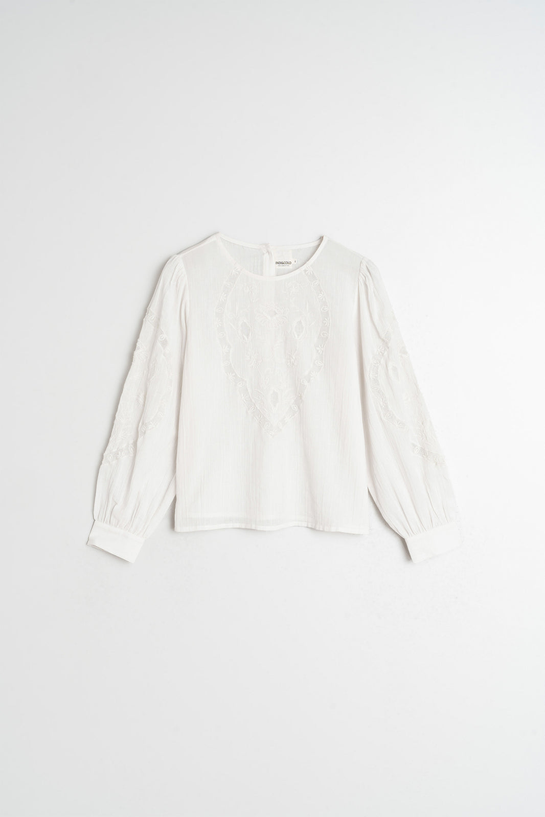 Romantic Embroidered Blouse In White