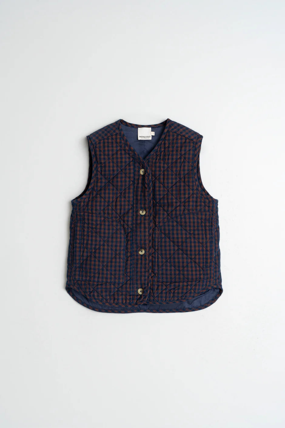 Check Micro Corduroy Vest