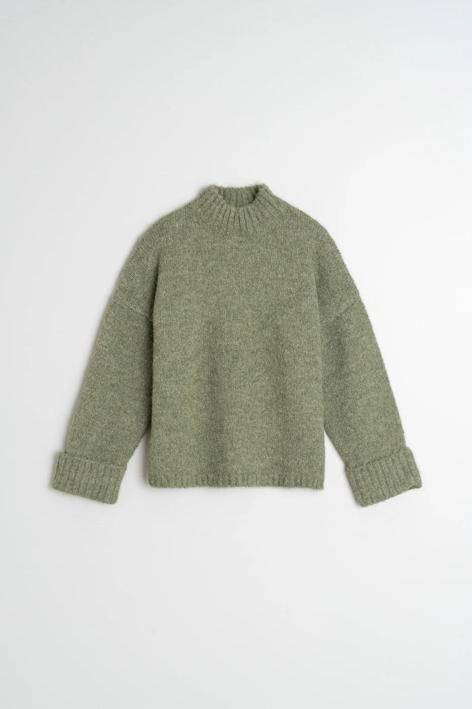 Perkins Collar Sweater In Green