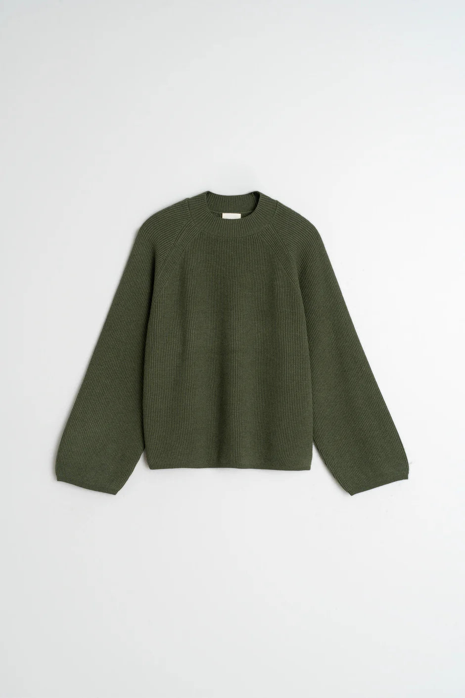 Ribbed Sweater In Green