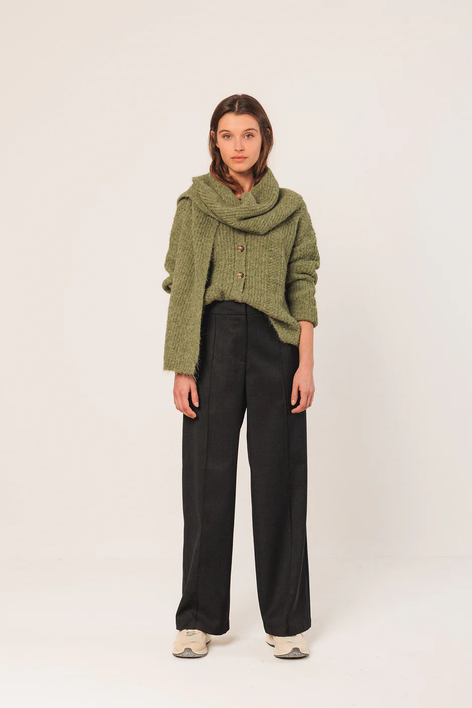 Cozy Winter Scarf In Green