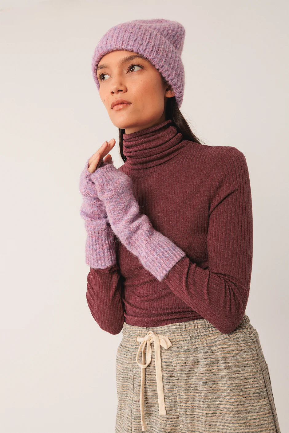 Cozy Winter Toque In Purple