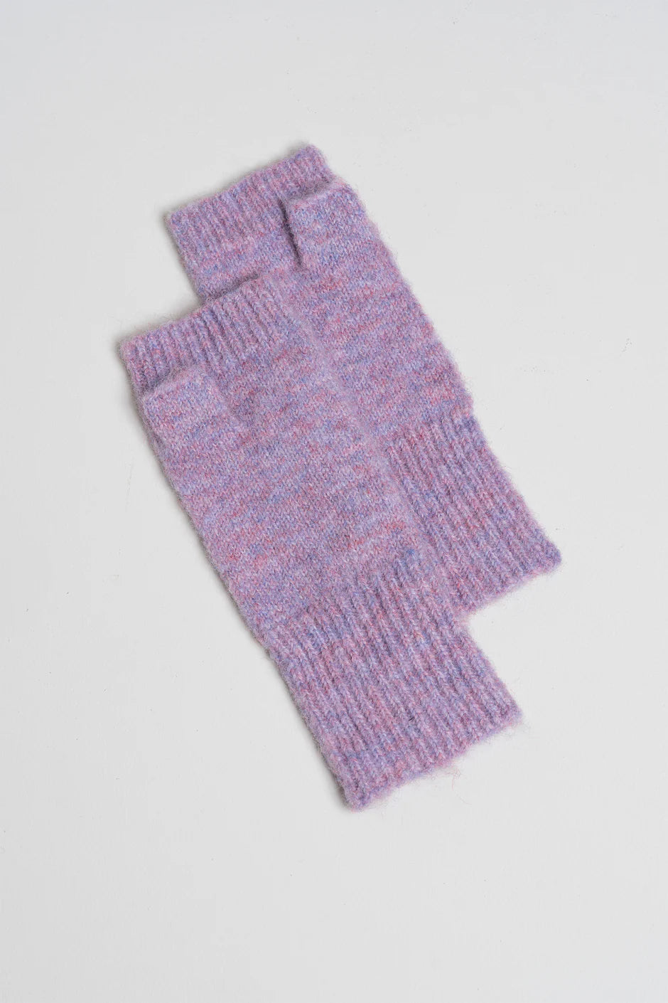 Cozy Winter Fingerless Gloves In Purple