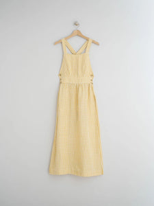 Strappy Yellow Midi Dress