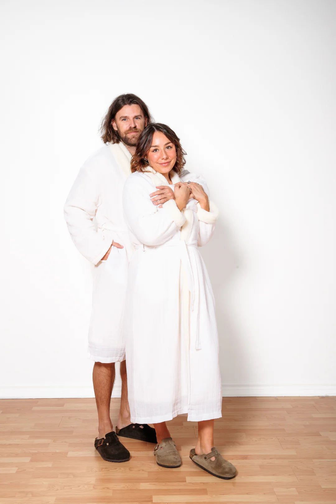 Boreal Fleece Robe In White