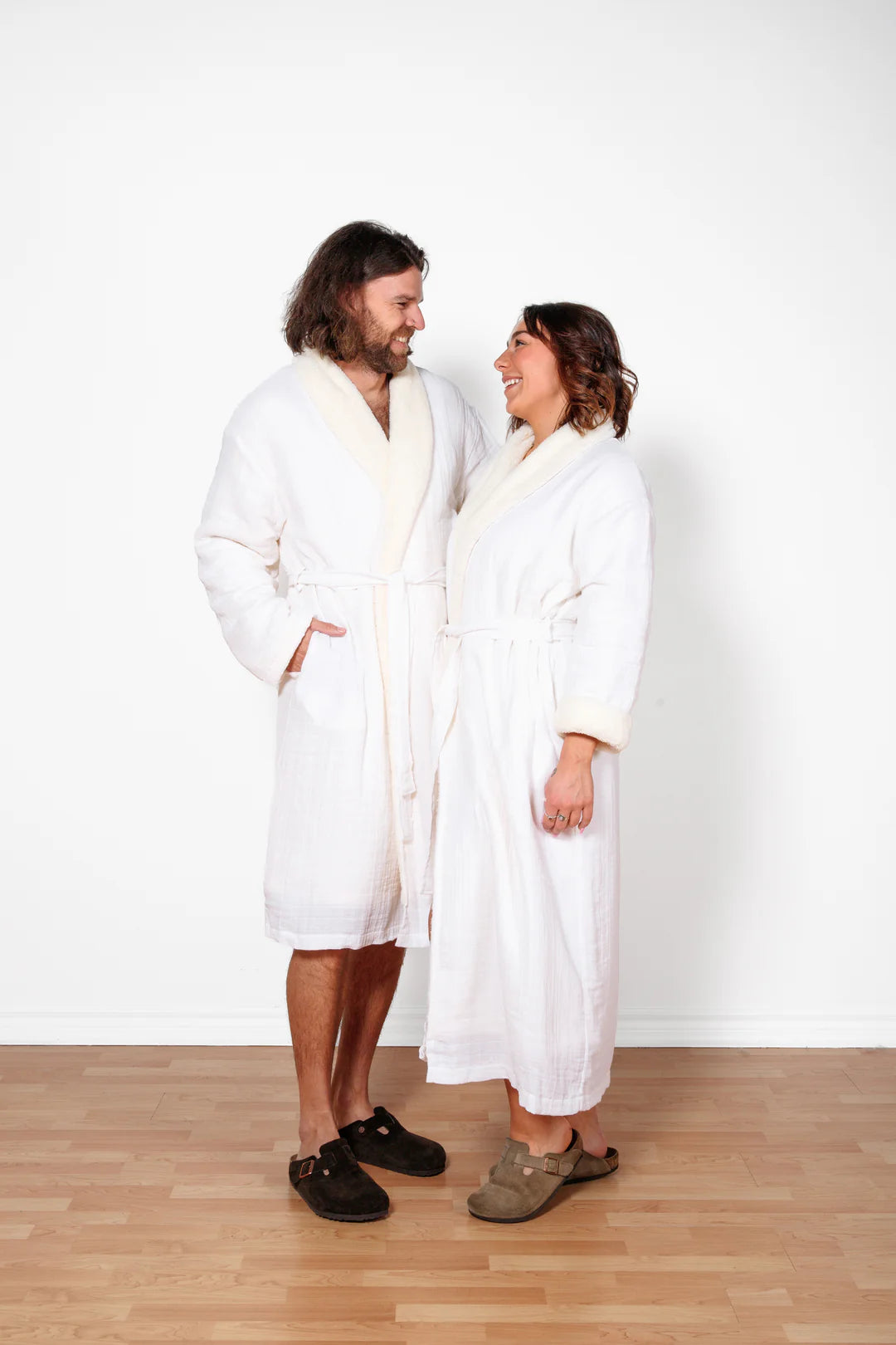 Boreal Fleece Robe In White