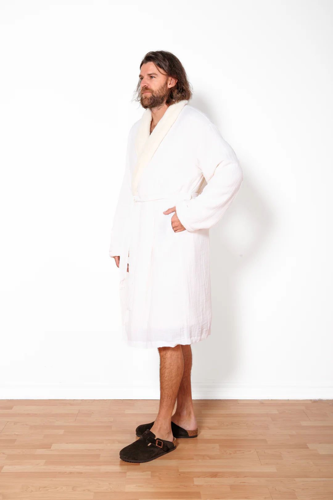 Boreal Fleece Robe In White