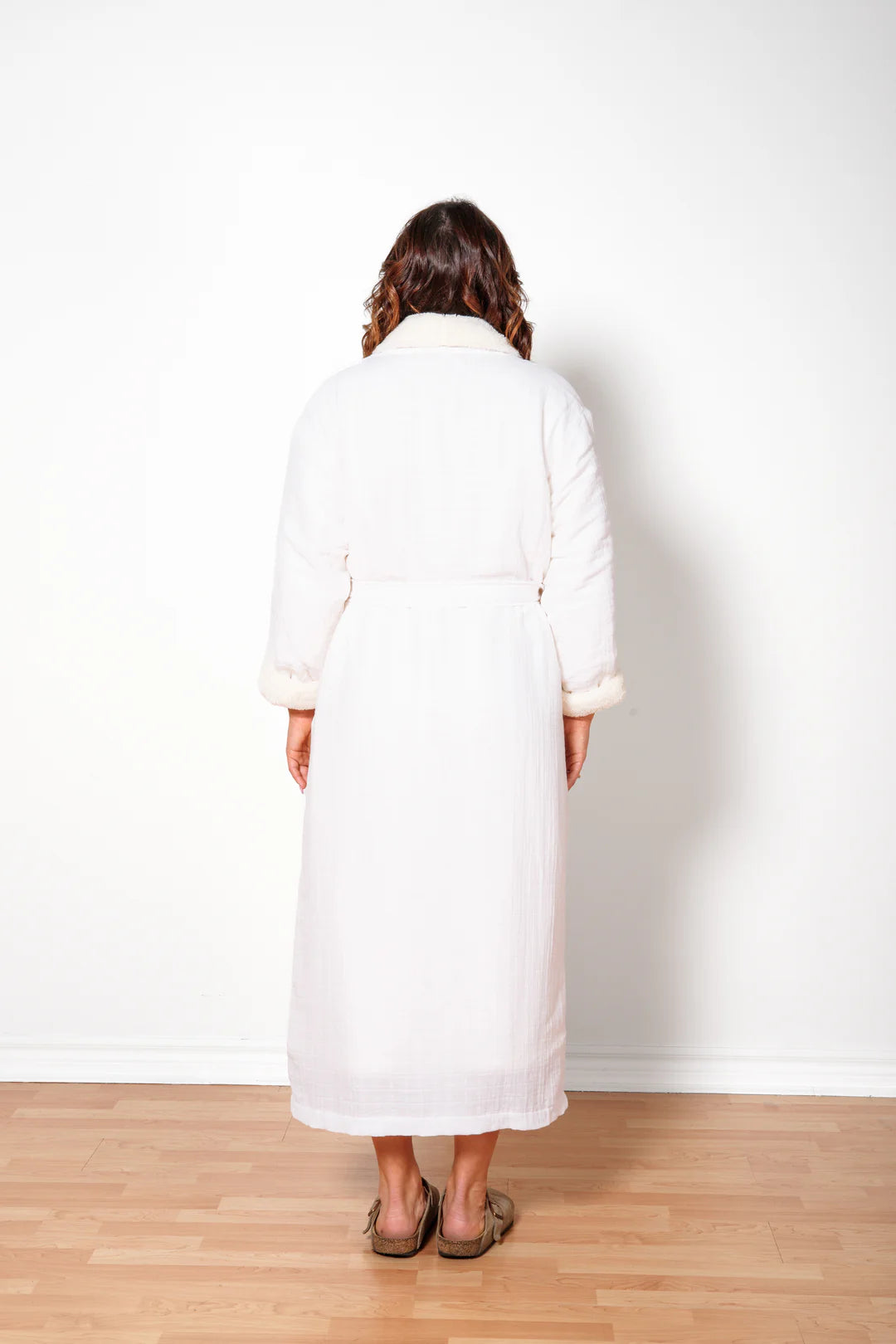 Boreal Fleece Robe In White