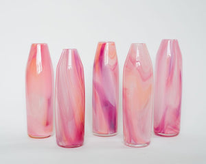 Glass Blown Melting Milkshake Pencil Vase