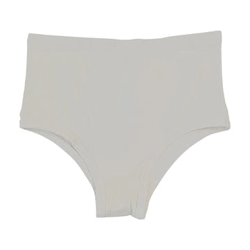 High Waisted Brief In Washed White