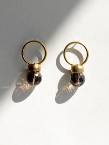 Leo Earrings In Smoke
