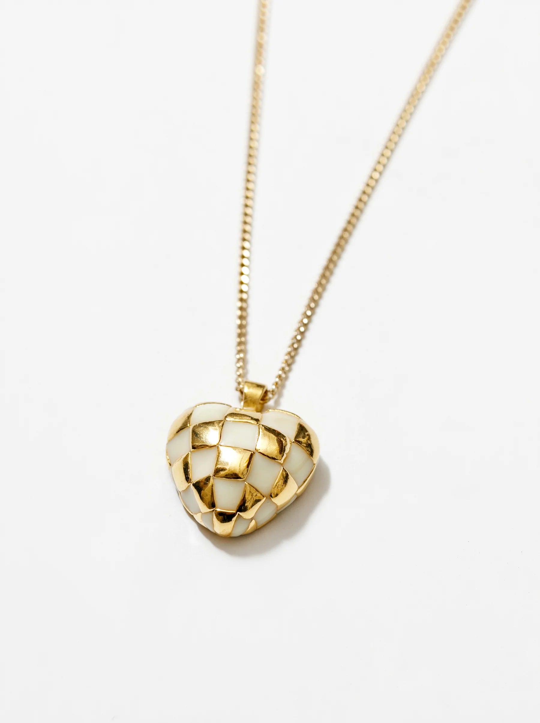 Georgia Necklace In Cream & Gold