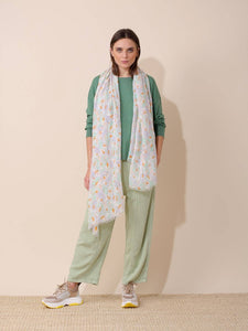 Elastic Waist Trousers In Mint Green