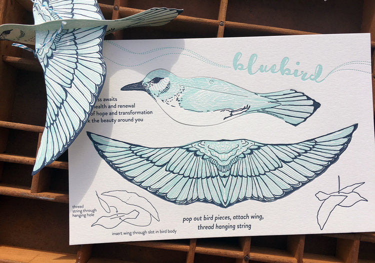 Bluebird Pop-Out Card