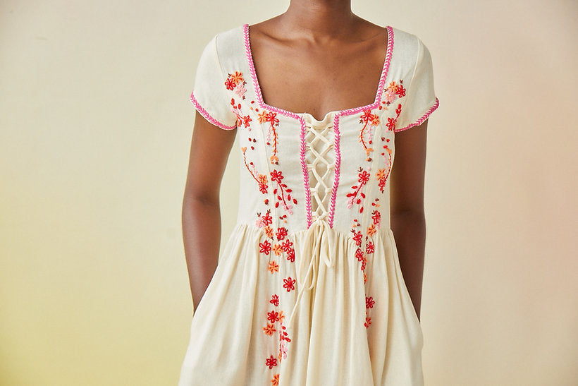 Rafaella Hand Embroidered Dress