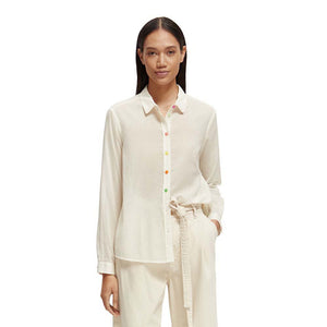 Rainbow Button Organic Cotton Top