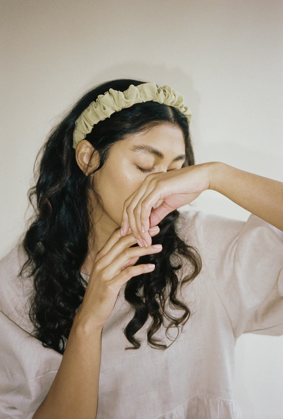 Crown Headband 100% Silk (2 colours)