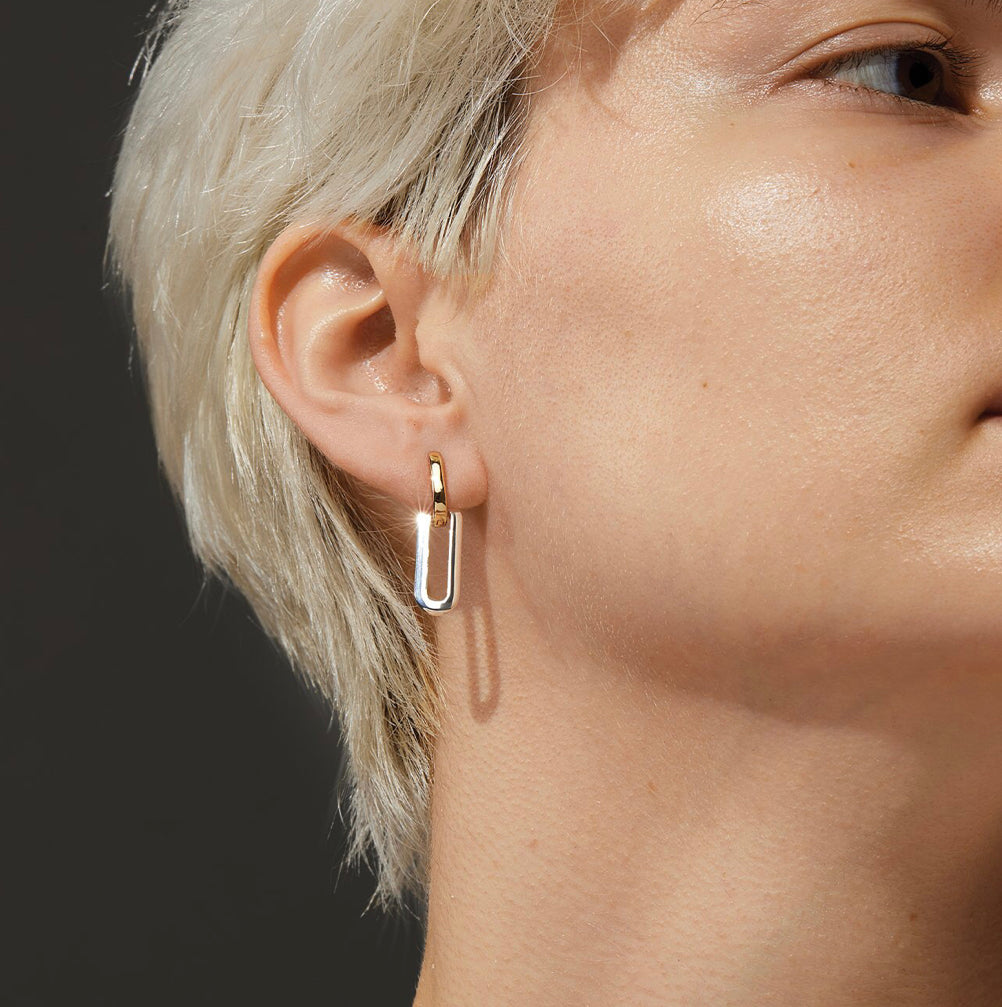 Teeni Detachable Link Earring Two-tone