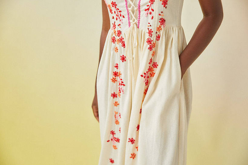 Rafaella Hand Embroidered Dress
